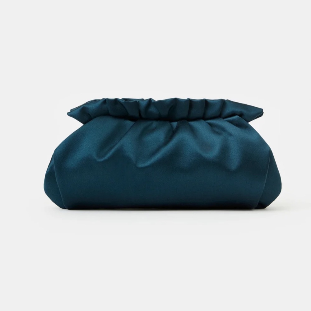 Lafayette 148 NY ITALIAN SATIN POCHETTE CLUTCH